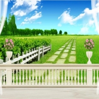 Tranh Dán Tường Con Đường Và Hàng Cây Cdhc02 Tranh Dán Tường Con Đường Và Hàng Cây Cdhc02