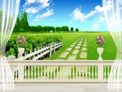 Tranh Dán Tường Con Đường Và Hàng Cây Cdhc02 Tranh Dán Tường Con Đường Và Hàng Cây Cdhc02