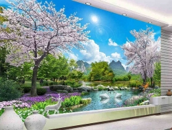  Tranh Dán Tường Phong Cảnh Thiên Nhiên PCTN38