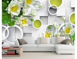 Tranh Dán Tường Nghệ Thuật Hoa Lá Nthl01