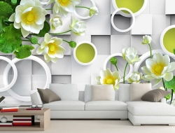 Tranh Dán Tường Nghệ Thuật Hoa Lá Nthl01