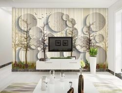 Tranh Dán Tường Nghệ Thuật Hoa Lá Nthl02