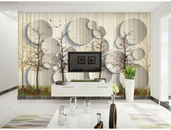 Tranh Dán Tường Nghệ Thuật Hoa Lá Nthl02