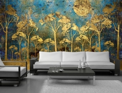 Tranh Dán Tường Nghệ Thuật Hoa Lá Nthl07