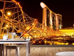 Tranh Dán Tường Phòng Khách Thành Phố Tpd01