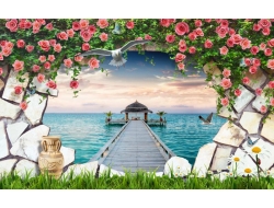 Tranh Dán Tường Phòng Khách PK524