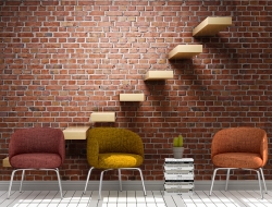 Tranh 3D Dán Tường Cầu Thang Và Tường Gạch TPK8014 Tranh 3D Dán Tường Cầu Thang Và Tường Gạch TPK8014