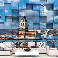 Tranh 3D Dán Tường Lập Thể Và Biển TPK8020