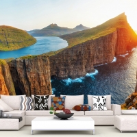 Tranh 3D Dán Tường Núi và Biển TPK8024