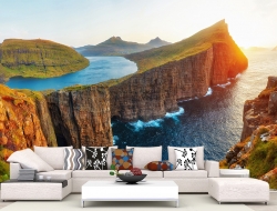 Tranh 3D Dán Tường Núi và Biển TPK8024