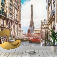 Tranh 3D Dán Tường Tháp Eiffel TPK8003