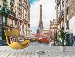 Tranh 3D Dán Tường Tháp Eiffel TPK8003 Tranh 3D Dán Tường Tháp Eiffel TPK8003