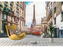 Tranh 3D Dán Tường Tháp Eiffel TPK8003