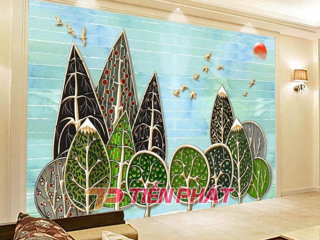 Tranh Dán Tường Phòng Khách PK148 Tranh Dán Tường Phòng Khách PK148