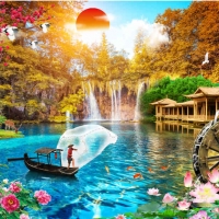 Tranh Dán Tường Phòng Khách PK160