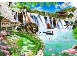 Tranh Dán Tường Phòng Khách PK161 Tranh Dán Tường Phòng Khách PK161