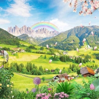 Tranh Dán Tường Phòng Khách PK164