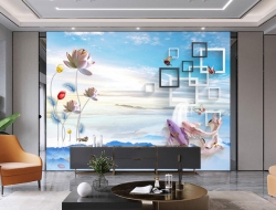 Tranh Dán Tường Phòng Khách PK222