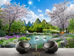 Tranh Dán Tường Phòng Khách PK249 Tranh Dán Tường Phòng Khách PK249