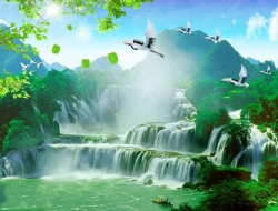 Tranh Dán Tường Phòng Khách PK278