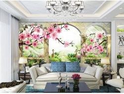Tranh Dán Tường Phòng Khách PK306