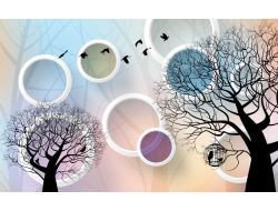 Tranh Dán Tường Phòng Khách PK41