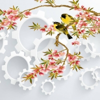 Tranh Dán Tường Phòng Khách PK417 Tranh Dán Tường Phòng Khách PK417