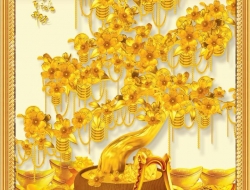 Tranh Dán Tường Phong Khách Pk420