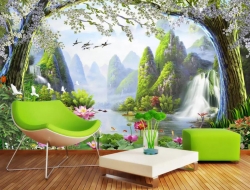 Tranh Dán Tường Phòng Khách PK450 Tranh Dán Tường Phòng Khách PK450