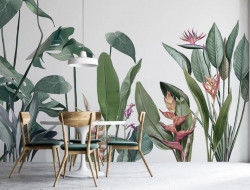 Tranh Dán Tường 3D Hoa Lá Nghệ Thuật Nhiều Màu Hlntnm01 Tranh Dán Tường 3D Hoa Lá Nghệ Thuật Nhiều Màu Hlntnm01