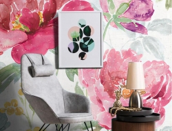 Tranh Dán Tường 3D Hoa Lá Nghệ Thuật Nhiều Màu Hlntnm03 Tranh Dán Tường 3D Hoa Lá Nghệ Thuật Nhiều Màu Hlntnm03