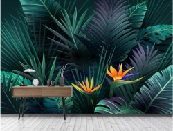 Tranh Dán Tường 3D Hoa Lá Nghệ Thuật Nhiều Màu Hlntnm05 Tranh Dán Tường 3D Hoa Lá Nghệ Thuật Nhiều Màu Hlntnm05