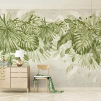 Tranh Dán Tường 3D Hoa Lá Nghệ Thuật Nhiều Màu Hlntnm06