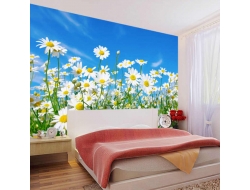 Tranh Dán Tường 3D Hoa Và Trời Xanh Hvtx05