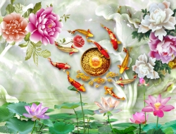 Tranh Dán Tường 3D Phong Thủy Tiến Phát Pttp10 Tranh Dán Tường 3D Phong Thủy Tiến Phát Pttp10