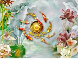 Tranh Dán Tường 3D Phong Thủy Tiến Phát Pttp12 Tranh Dán Tường 3D Phong Thủy Tiến Phát Pttp12