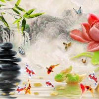 Tranh Dán Tường 3D Phong Thủy Tiến Phát Pttp18