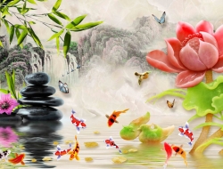 Tranh Dán Tường 3D Phong Thủy Tiến Phát Pttp18 Tranh Dán Tường 3D Phong Thủy Tiến Phát Pttp18