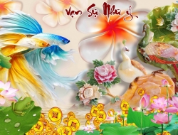 Tranh Dán Tường 3D Phong Thủy Tiến Phát Pttp24 Tranh Dán Tường 3D Phong Thủy Tiến Phát Pttp24