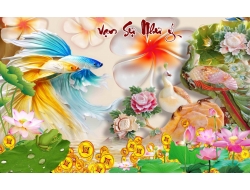 Tranh Dán Tường 3D Phong Thủy Tiến Phát Pttp24 Tranh Dán Tường 3D Phong Thủy Tiến Phát Pttp24