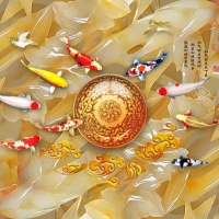 Tranh Dán Tường 3D Phong Thủy Tiến Phát Pttp26