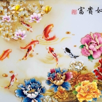 Tranh Dán Tường 3D Phong Thủy Tiến Phát Pttp35