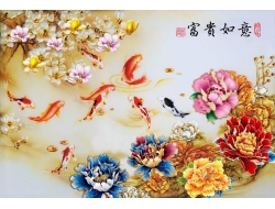 Tranh Dán Tường 3D Phong Thủy Tiến Phát Pttp35 Tranh Dán Tường 3D Phong Thủy Tiến Phát Pttp35