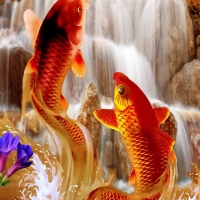 Tranh Dán Tường 3D Phong Thủy Tiến Phát Pttp43