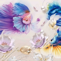 Tranh Dán Tường 3D Phong Thủy Tiến Phát Pttp50