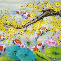 Tranh Dán Tường 3D Phong Thủy Tiến Phát Pttp62 Tranh Dán Tường 3D Phong Thủy Tiến Phát Pttp62