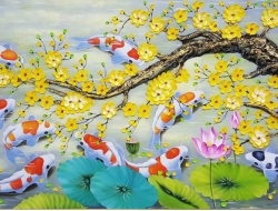 Tranh Dán Tường 3D Phong Thủy Tiến Phát Pttp62 Tranh Dán Tường 3D Phong Thủy Tiến Phát Pttp62