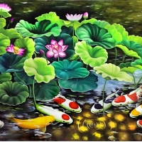 Tranh Dán Tường 3D Phong Thủy Tiến Phát Pttp64