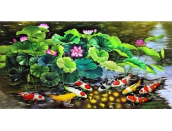 Tranh Dán Tường 3D Phong Thủy Tiến Phát Pttp64 Tranh Dán Tường 3D Phong Thủy Tiến Phát Pttp64