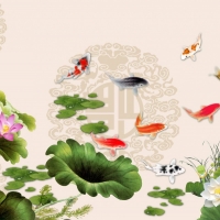 Tranh Dán Tường 3D Phong Thủy Tiến Phát Pttp72